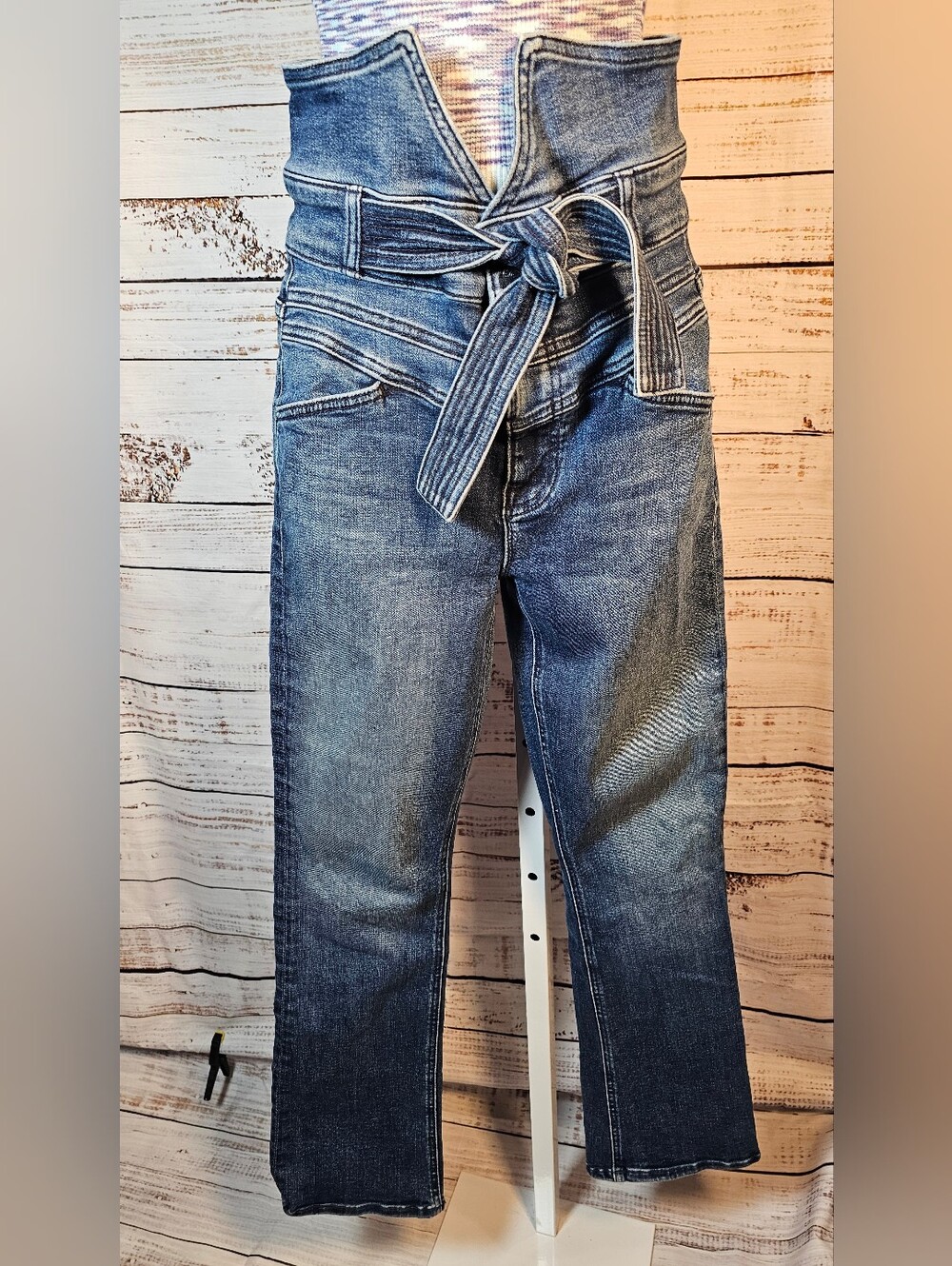 MOTHER Triple Stack Insider Ankle Bootcut Jeans Chick Flick Size 26